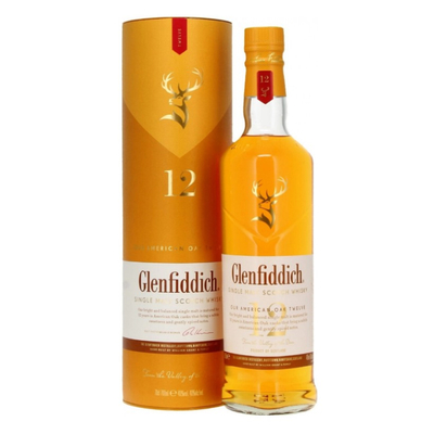 Виски Glenfiddich 12 Years Old American Oak  in tube 0,7 л.