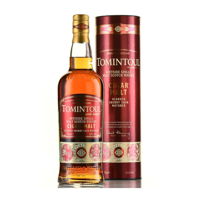 Виски Tomintoul Speyside Cigar Malt Oloroso Sherry Cask Matured, 0,7 л.