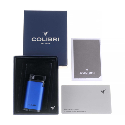 Зажигалка сигарная Colibri Belmont, синяя LI200C14