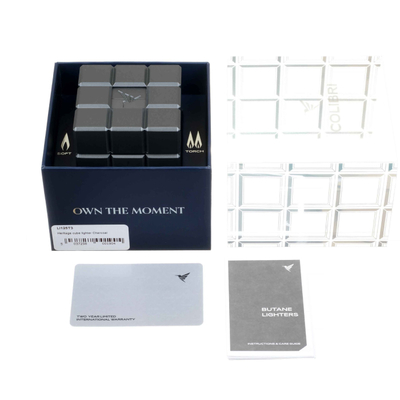 Зажигалка настольная Colibri Heritage двойного действия, Оружейная сталь LI125T3