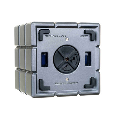 Зажигалка настольная Colibri Heritage двойного действия, Оружейная сталь LI125T3